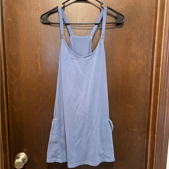 None Dresses & Skirts - Casual Blue Women's built in shorts dress